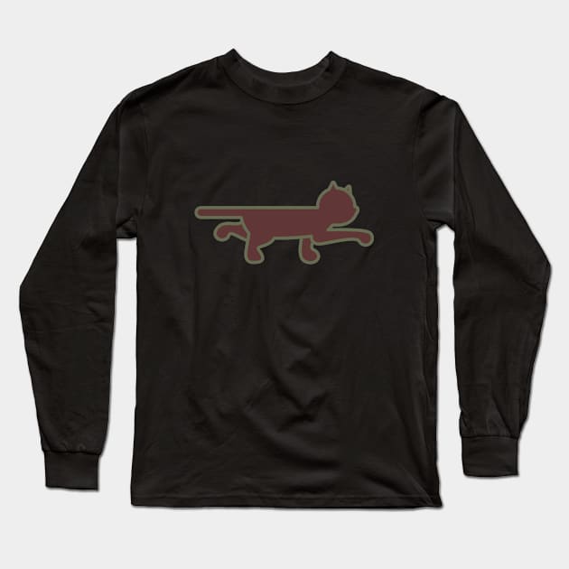 Pointer Cat Long Sleeve T-Shirt by aroderick